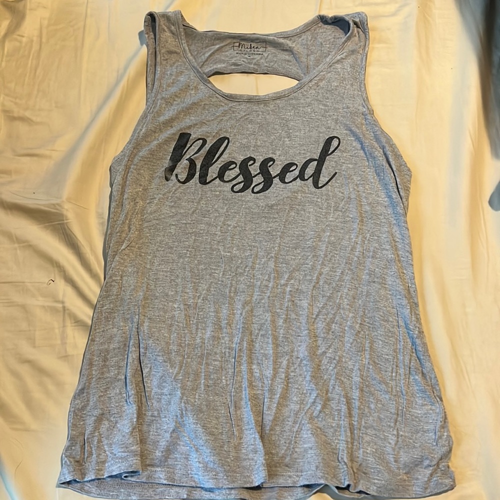 Loose fit tank “Blessed”